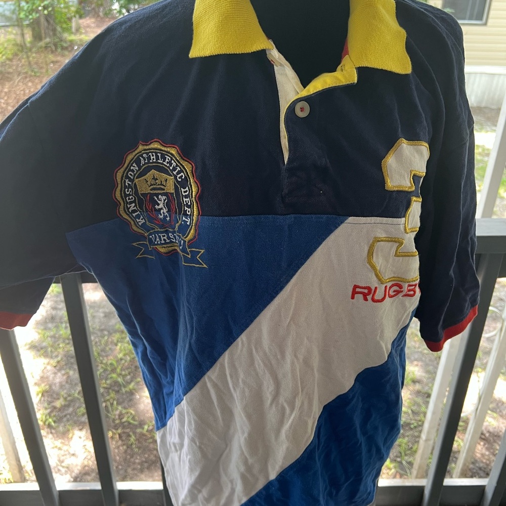 Kingston Varsity Navy and Blue Athletic Shirt